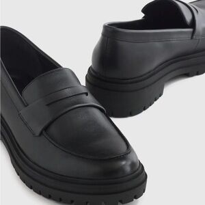 Quince Italian Leather Lug Sole Loafer W9